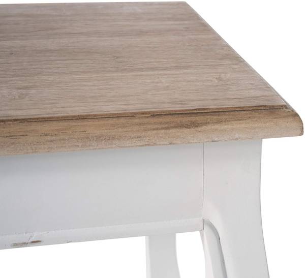 Beistelltisch Alma Braun - Weiß - Holzwerkstoff - 50 x 45 x 50 cm