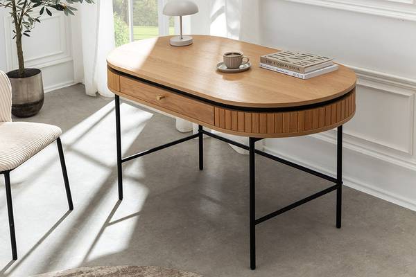 Schreibtisch ATELIER Braun - Holzwerkstoff - 120 x 76 x 60 cm