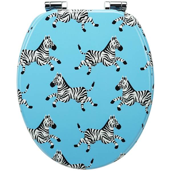 Aünsffer WC-Sitz Rund 41,9 Cm – Soft-Close Absenkautomatik, Schwarz, Aus PP-Kunststoff