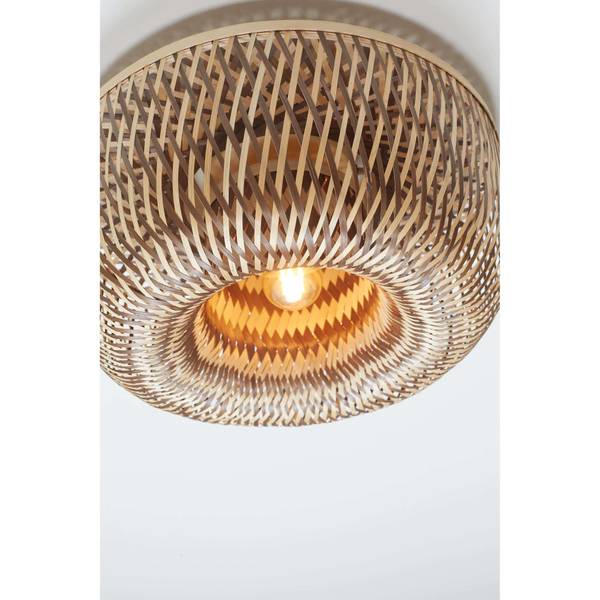 Deckenleuchte Barbados Braun - Bambus - 35 x 17 x 17 cm