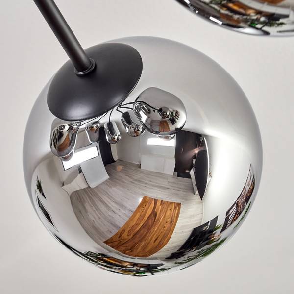 Deckenleuchte Fossobiubo Silber - Aluminium - Klarglas - 100 x 29 x 100 cm