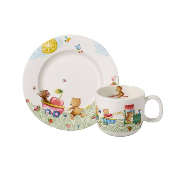 Frühstücksset Hungry as a Bear 2er Set Pinie - 2 x 2 x 2 cm