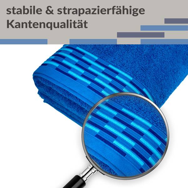 Strandtuch Lugano Blaubeerblau