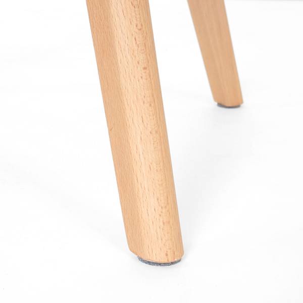 Chaise capitonnée Almada III Beige - Gris - Textile - En partie en bois massif - 60 x 79 x 50 cm