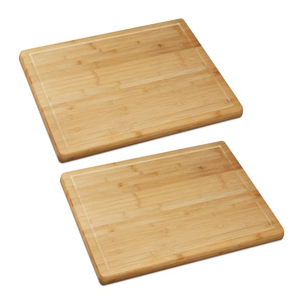 2 x Schneidebrett Bambus mit Saftrille kaufen | home24