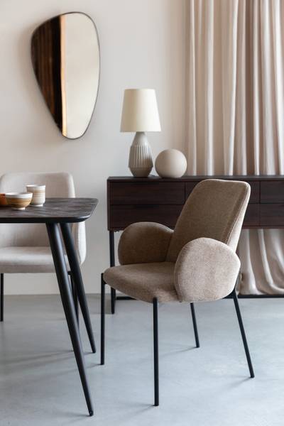 Esszimmerstuhl TJARDA  2er-Set Taupe