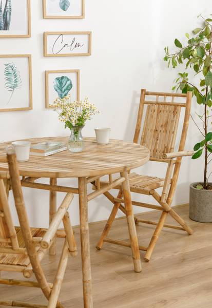 Gartenstühle PADANG 2er Set Braun - Massivholz - 54 x 98 x 66 cm