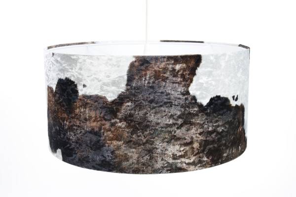 Hanglamp Safari bruin - wit - Diameter lampenkap: 40 cm