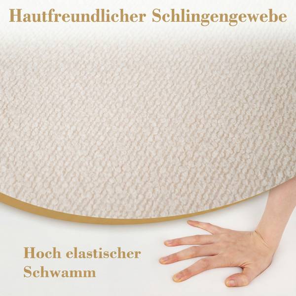 Sitzhocker VH35701 Beige - 45 x 35 x 45 cm
