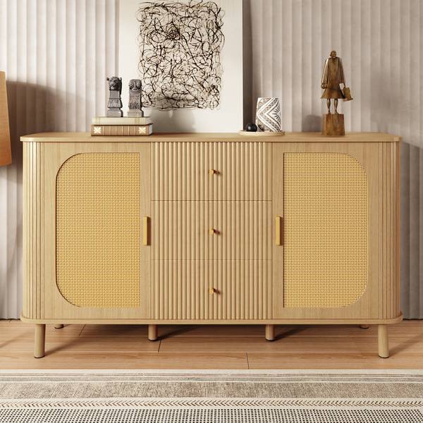 Sideboard RIFTVYNRAK Braun - Holzwerkstoff - 140 x 80 x 40 cm
