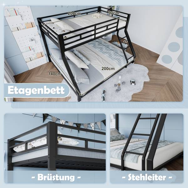 Etagenbett Eos Ⅱ Schwarz