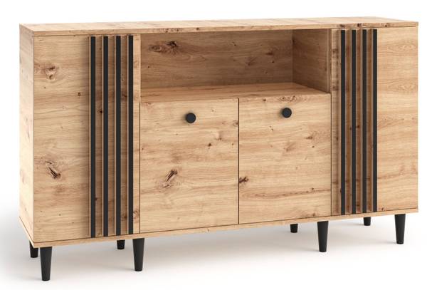 Kommode LIVIA Braun - Holzwerkstoff - 160 x 93 x 40 cm