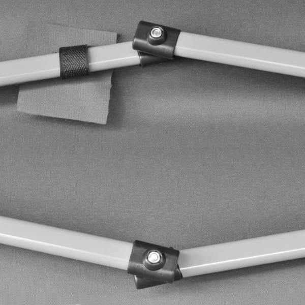 Chapiteau 292320 Gris - Polyester - Acier - 310 x 302 x 360 cm