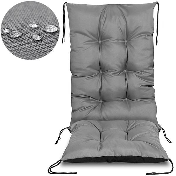 Stuhlkissen  Lier Grau - Textil - 50 x 80 x 80 cm