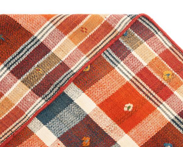 Vloerkleed Jajim XV oranje - wol - 141 x 1 x 197 cm