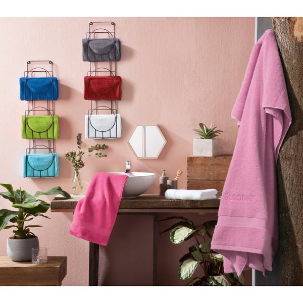 Handtuch 1163 Hochglanz Altrosa - Tiefe: 80 cm