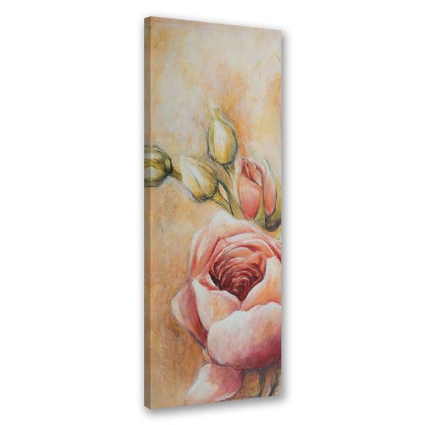 Wandbild gemalte rosen 30 x 90 cm