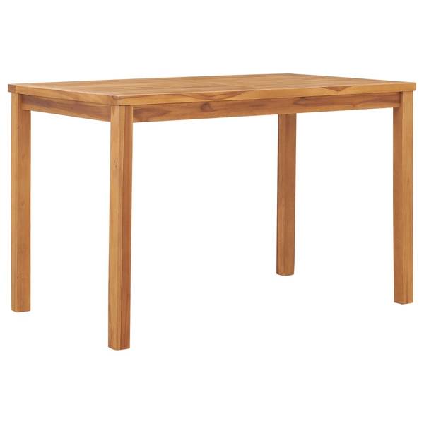 Eettafel 49360 bruin - teakhout - 120 x 77 x 120 cm
