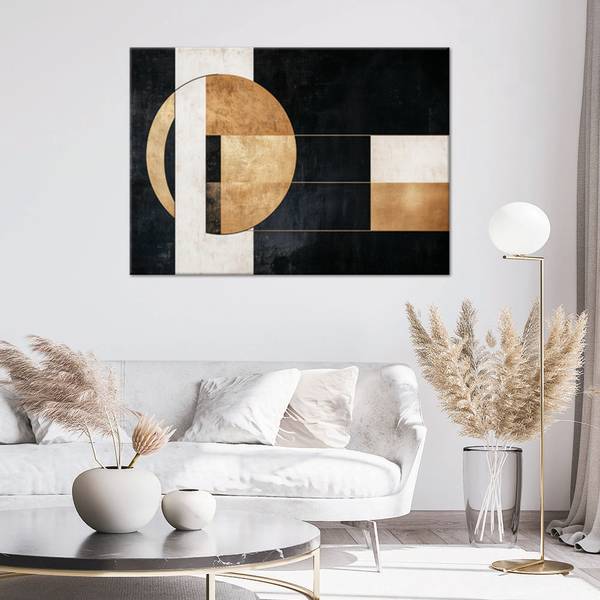 Canvas schilderij Geometrie 90 x 60 cm