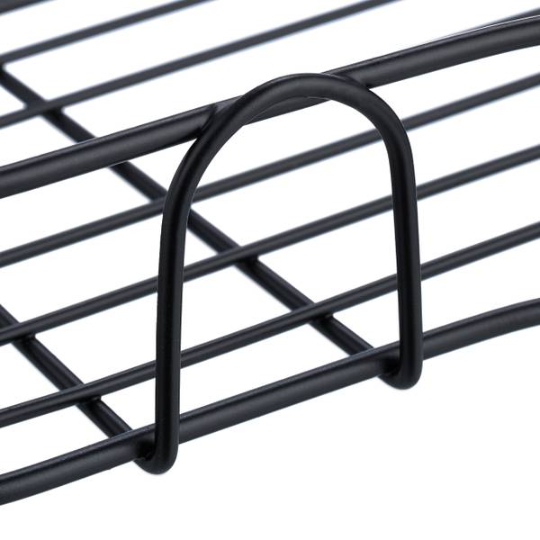 Duschablage ohne Bohren 2er Set Schwarz - Eisen - 26 x 6 x 26 cm