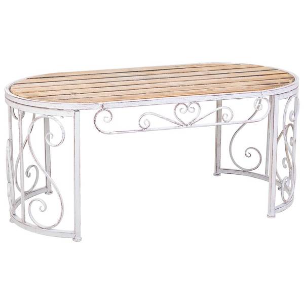 Couchtisch Jardin Mueble Grau - Massivholz - 115 x 50 x 60 cm