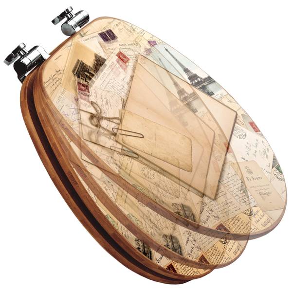 WC-Sitz mit Absenkautomatik Salut de Par Braun - Bambus - Holzwerkstoff - 38 x 5 x 49 cm