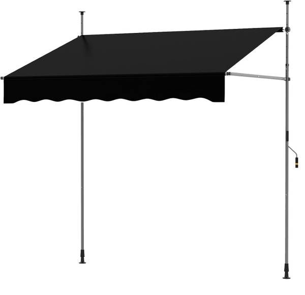 Klemmmarkise ZB34654 Schwarz