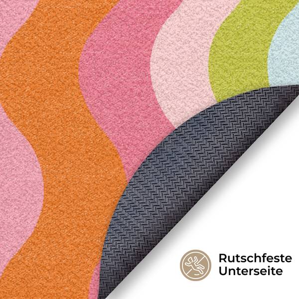 SCHMUTZFANGMATTE Bunte Wellen 90 x 90 cm