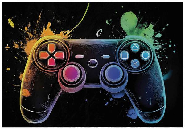 Fototapete Kinderzimmer Junge Gaming 200 x 140 cm