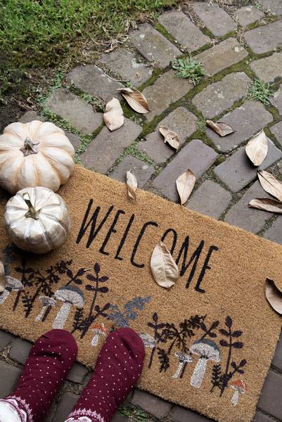 Dekoration Kürbis Deco&Keegan Beige - Kunststoff - 22 x 13 x 22 cm