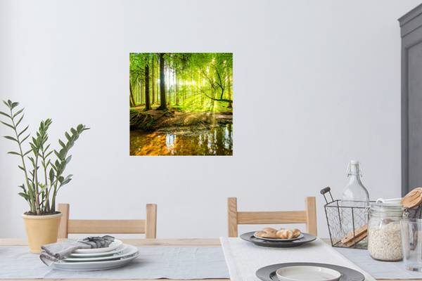 WANDTATTOO Wald Grün - Polypropylen - 50 x 50 x 1 cm