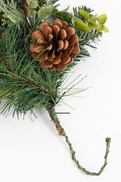 Girlande Harvey Rot - Kunststoff - 15 x 11 x 180 cm