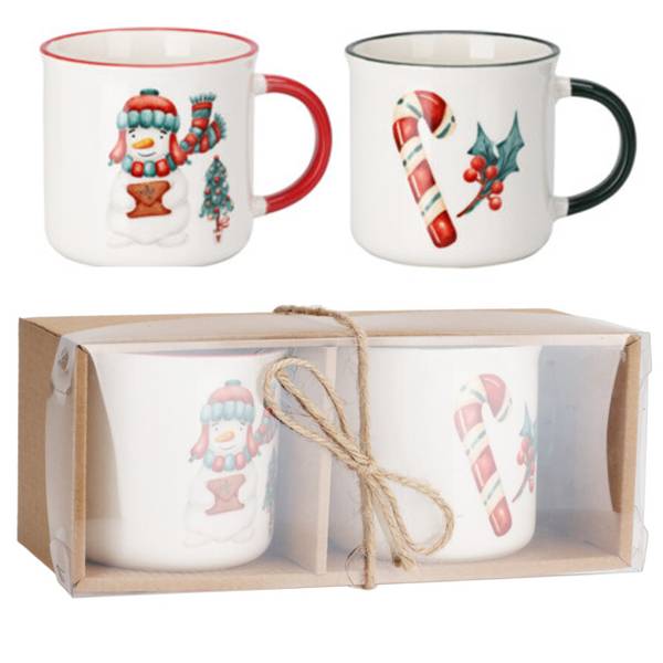 Becher Q75991110-2 2er Set Porzellan - 13 x 10 x 9 cm
