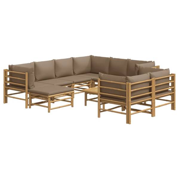 Loungeset 3028491-25 set van 10 bruin - taupe