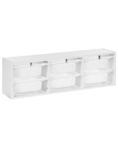 Ablageregal TOBIN Weiß - Holzwerkstoff - 98 x 29 x 21 cm