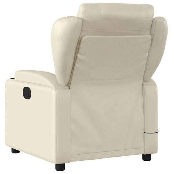 Fauteuil inclinable de massage 3032462 Crème - Blanc