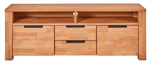 TV-Lowboard / Kommode  Kernbuche massiv Braun - Kernbuche - 151 x 55 x 40 cm