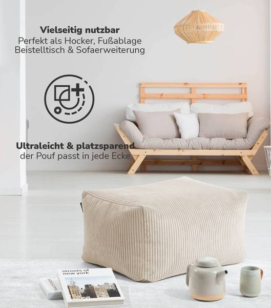 Pouf Der Ruhestifter Beige