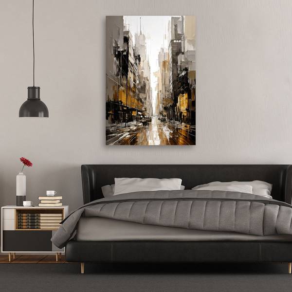 Wandbild Stadt 70 x 100 cm