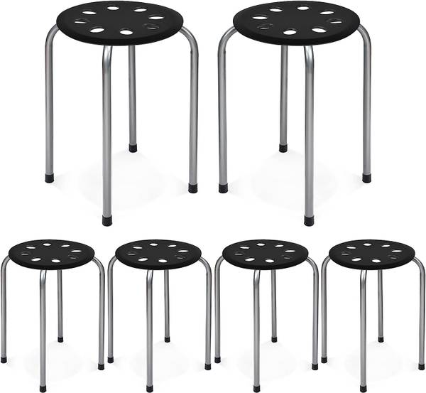 Stapelhocker HW64245 (6er Set) Grau