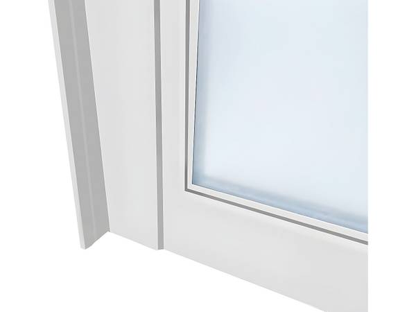 Glaswand BAYVIEW Weiß - Tiefe: 120 cm