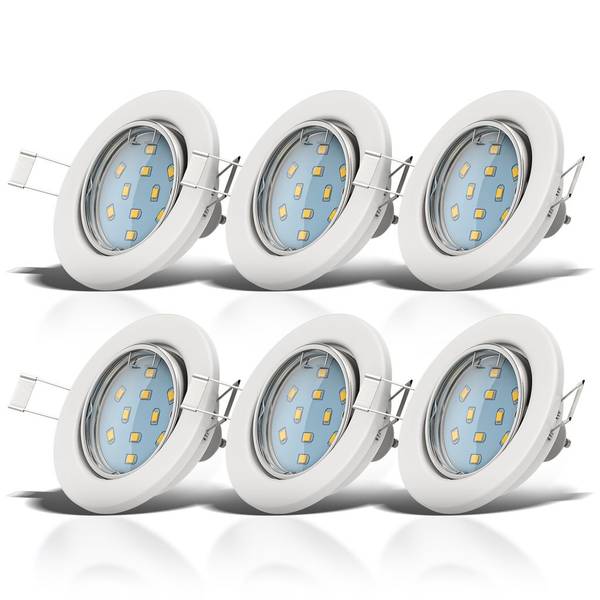 LED Einbauleuchte HILA Silber - ABS - 9 x 7 x 9 cm