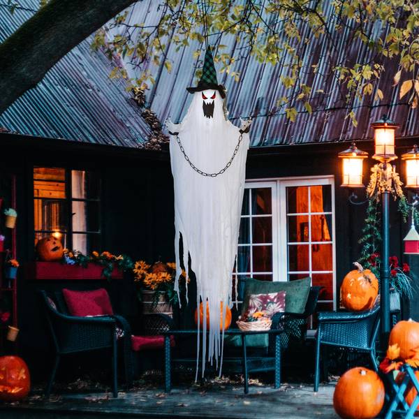 Halloween Dekoration 844-865V00WT Weiß - Textil - 16 x 204 x 88 cm