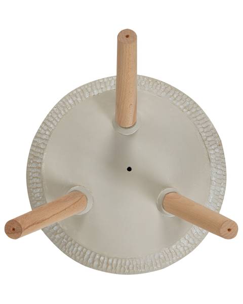 Outdoor Blumentopf ATHAEA Beige - Braun - Grau - Bambus - 37 x 54 x 37 cm