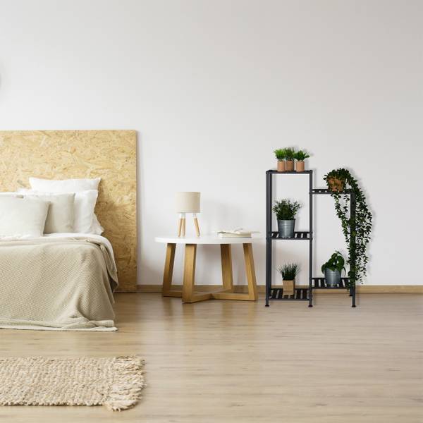 Plantenrek metaal voor woonkamer zwart - ijzer - staal - 55 x 81 x 55 cm