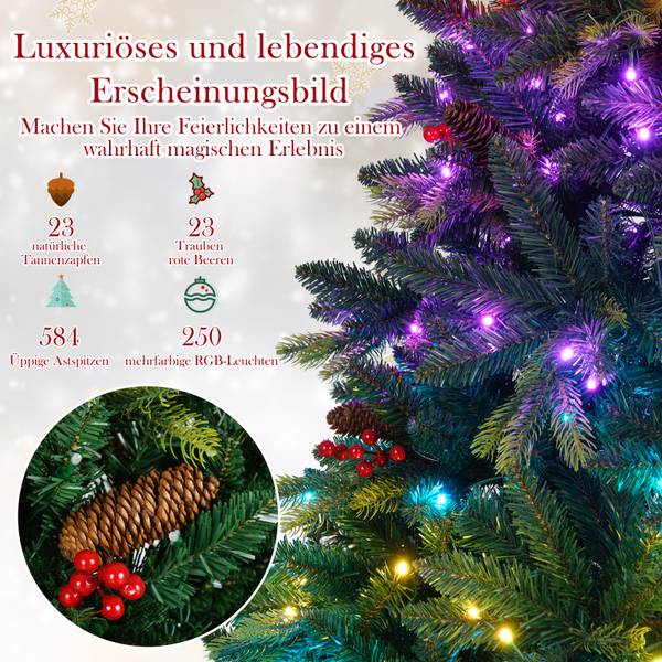 Weihnachtsbaum OY47381PQ Grün - Kunststoff - 118 x 180 x 118 cm