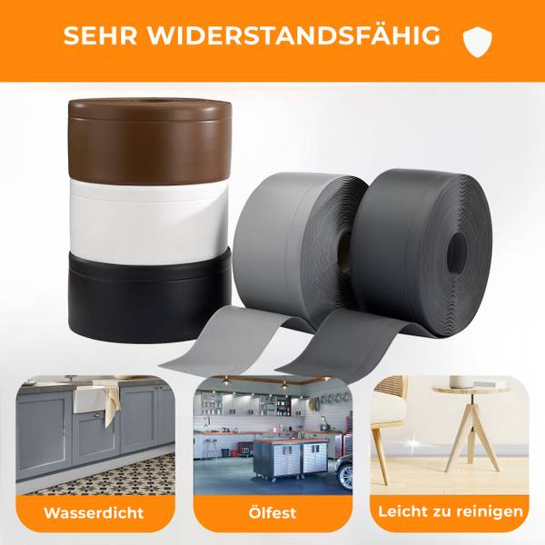 Breite Weichsockelleiste 810-L100 Dunkelgrau - Tiefe: 1000 cm