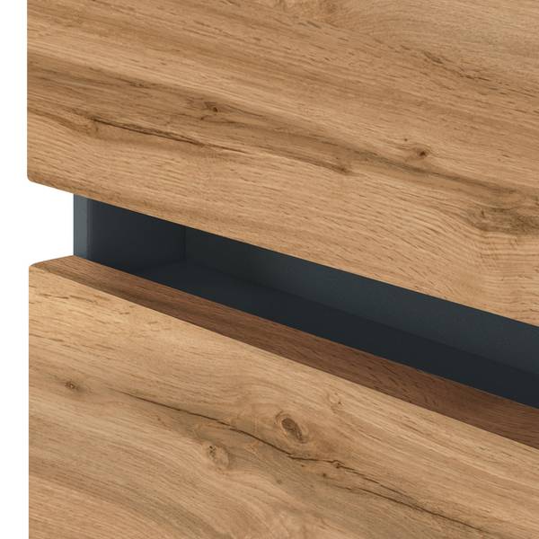 Badmöbel-Set LOUROSA-03-6 4er-Set Braun - Grau - Holzwerkstoff - 180 x 200 x 47 cm