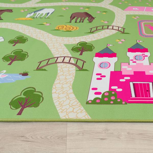 Kinderteppich Bino 560 Grün - Textil - 200 x 200 cm