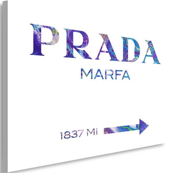 Leinwandbild Prada Marfa Lila 90 x 60 x 2 cm